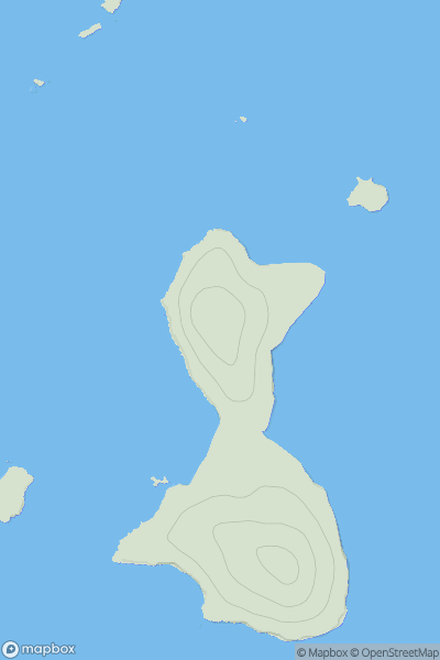Thumbnail image for North Hill [South West England] [SV877130] showing contour plot for surrounding peak